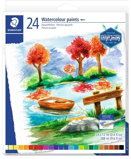 Staedtler Akvarel Maling 24 Stk. Ass 12 Ml
