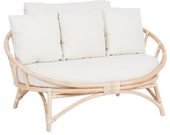 Muscat 2 pers. loungesofa hvid 127x102x70cm