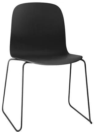 Muuto Visu Spisebordsstol med Sled Base Sort